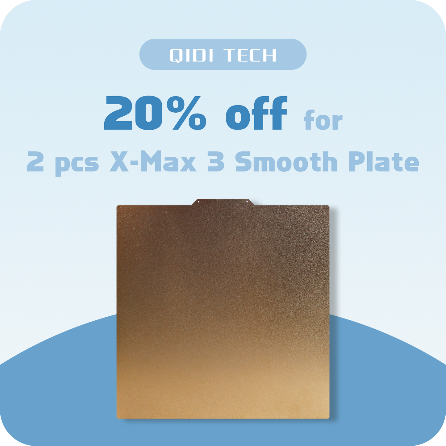 Qidi Tech X-Max 3 Smooth Plate