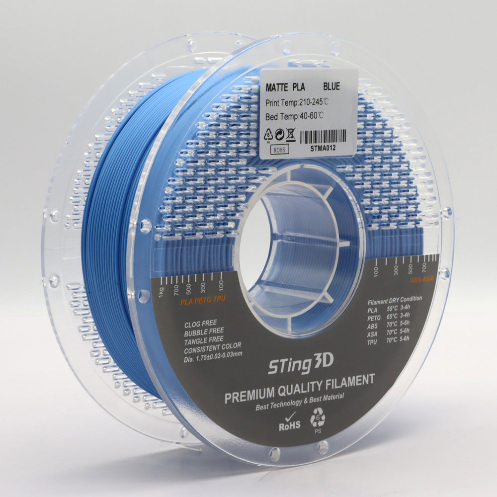 Sting3D Matte PLA Filament 3D Moguls