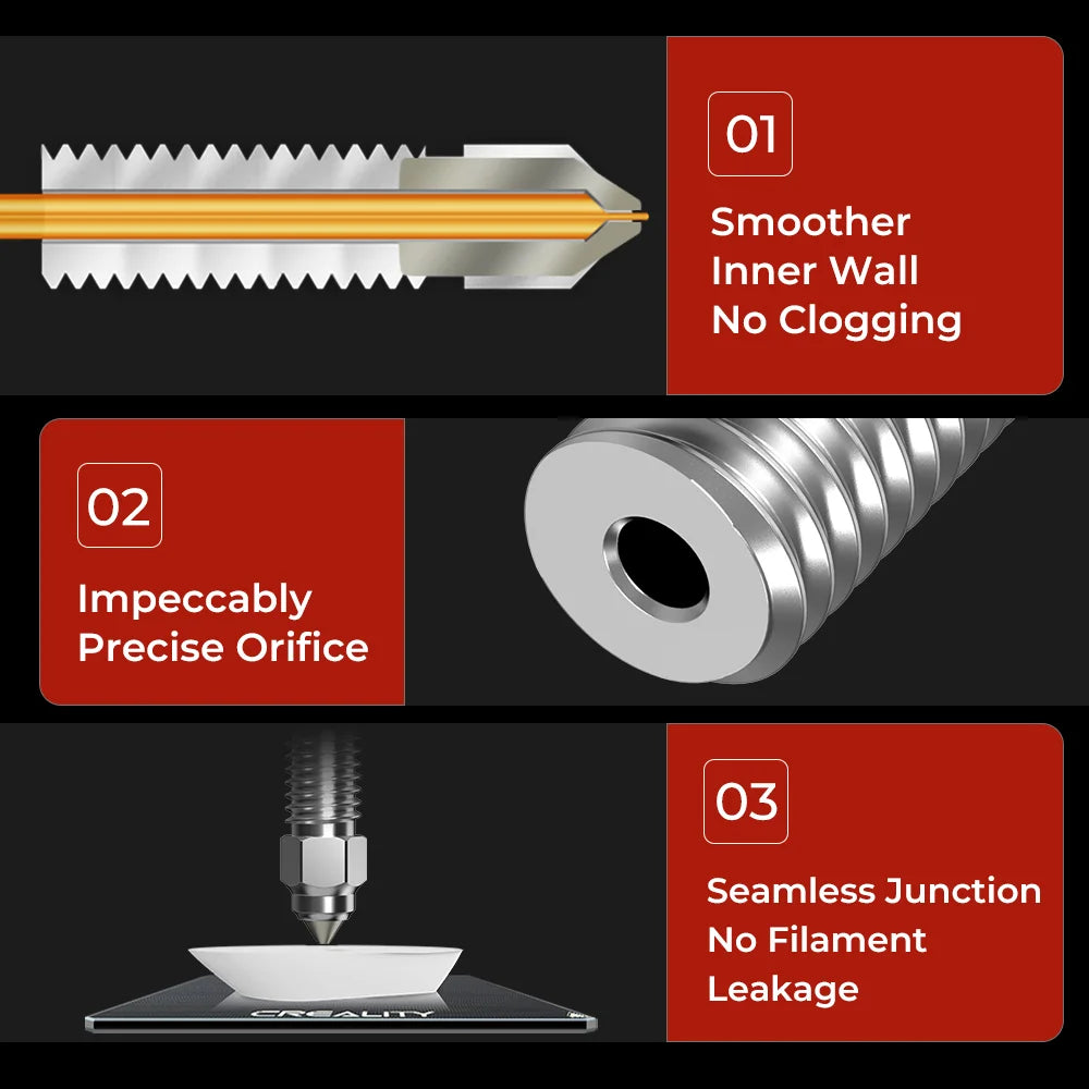 High Flow Nozzle Kit for K1/K1 Max/Ender-3 V3 KE/CR-10 SE