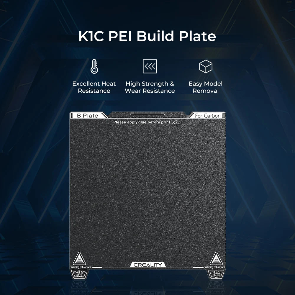 K1C PEI Build Plate（Without soft magnetic sticker ）