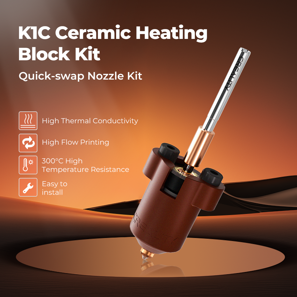 K1C Ceramic Heating Block Kit—Quick-swap Nozzle Kit