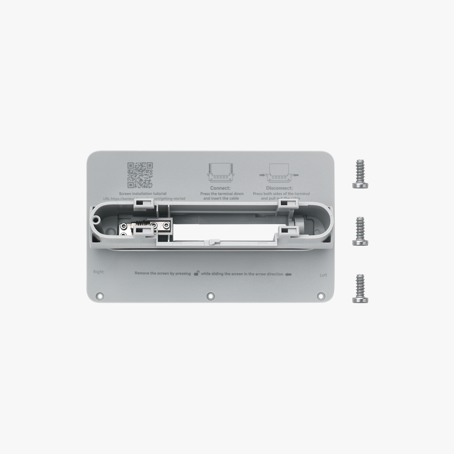 Display Rear Housing with Hinge - X1 Series